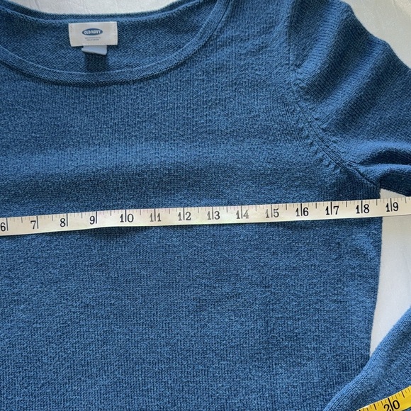 Teal Blue Long Sleeve Sweater Timeless Classic Crewneck Pullover Soft Knit Sz M - Picture 12 of 15